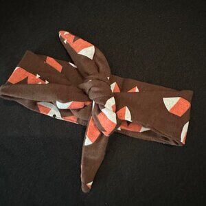 Brown Fox Print Knot Headband
